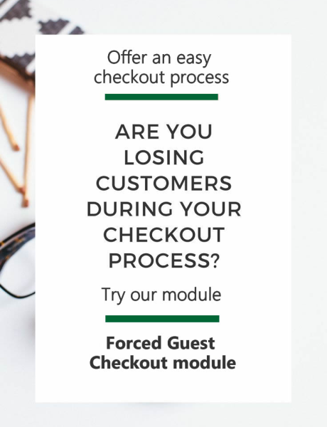 Forced Guest Checkout on the order page